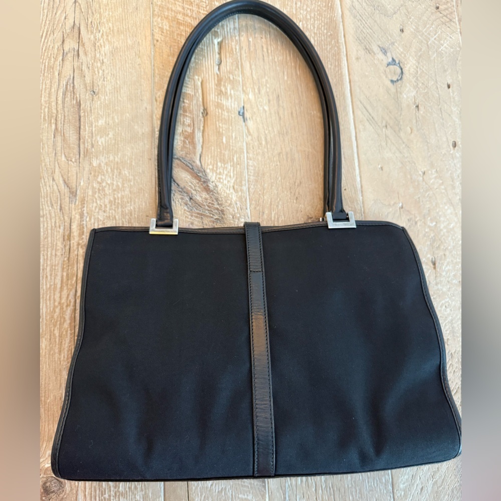 Gucci Black Canvas Jackie Small Tote with Silver Accents - Picture 8 of 13